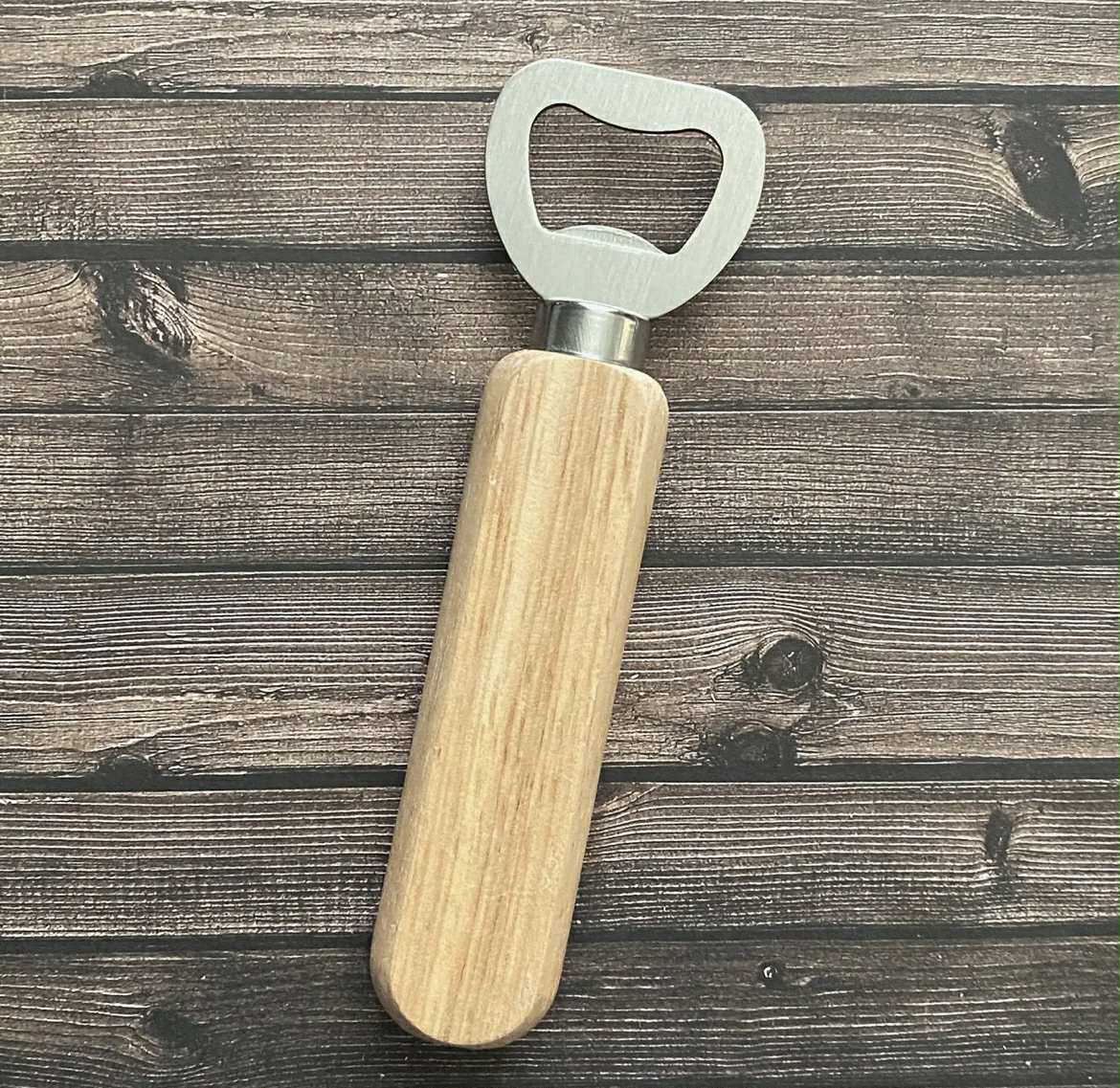 Bottle Opener with Wooden Handle