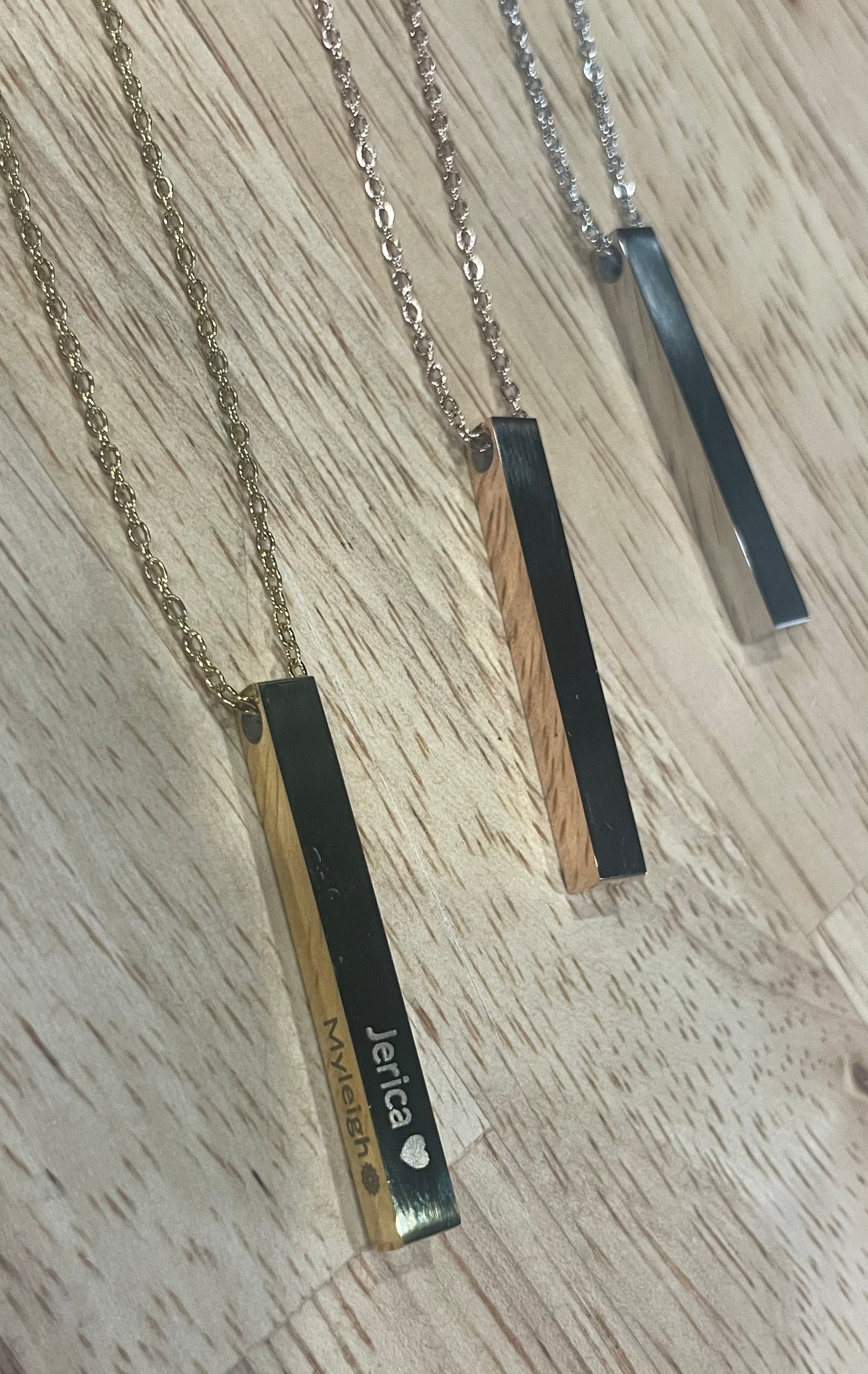 Vertical Bar Necklace-