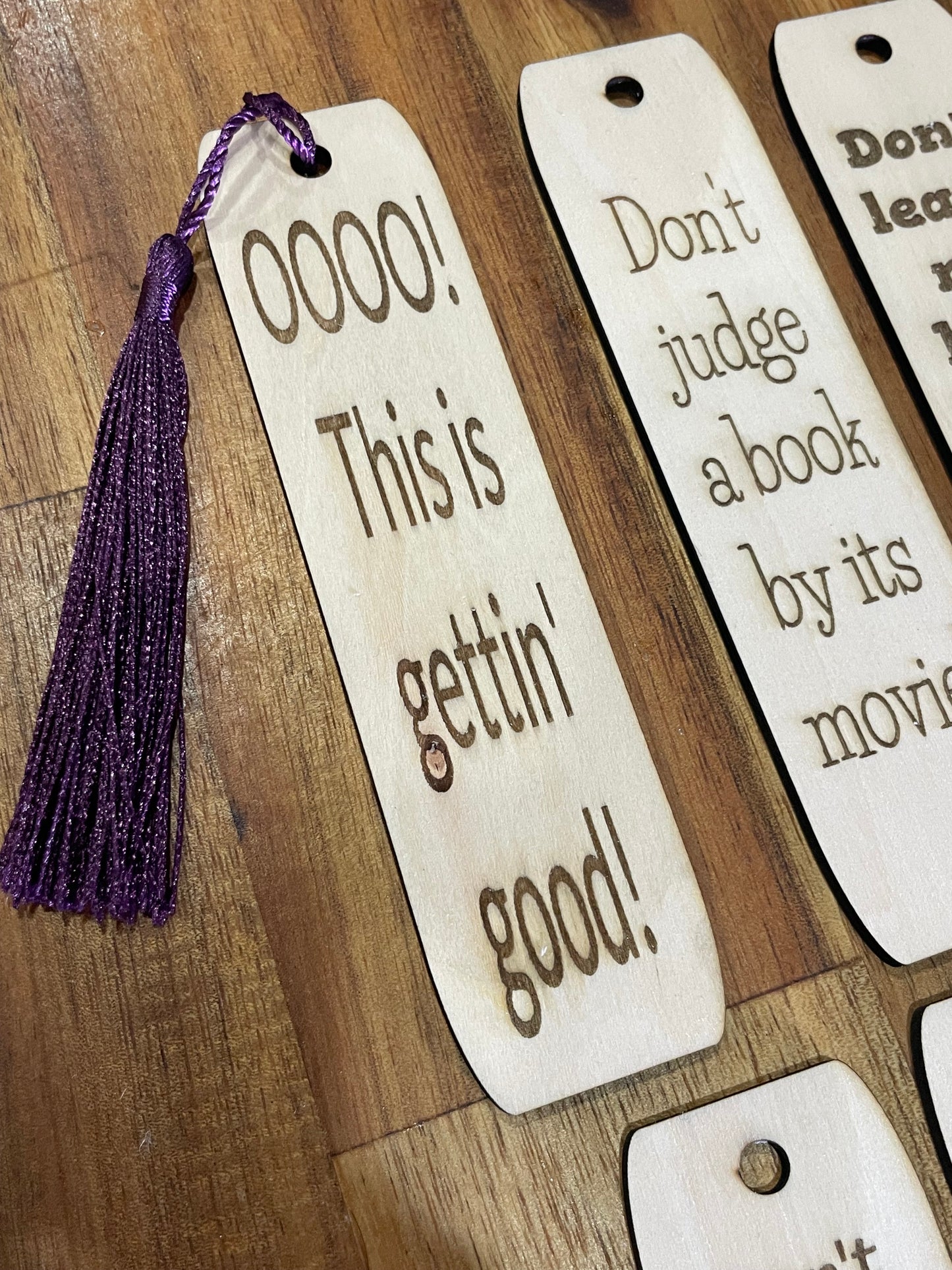 Wooden Bookmarks- Laser Engraved