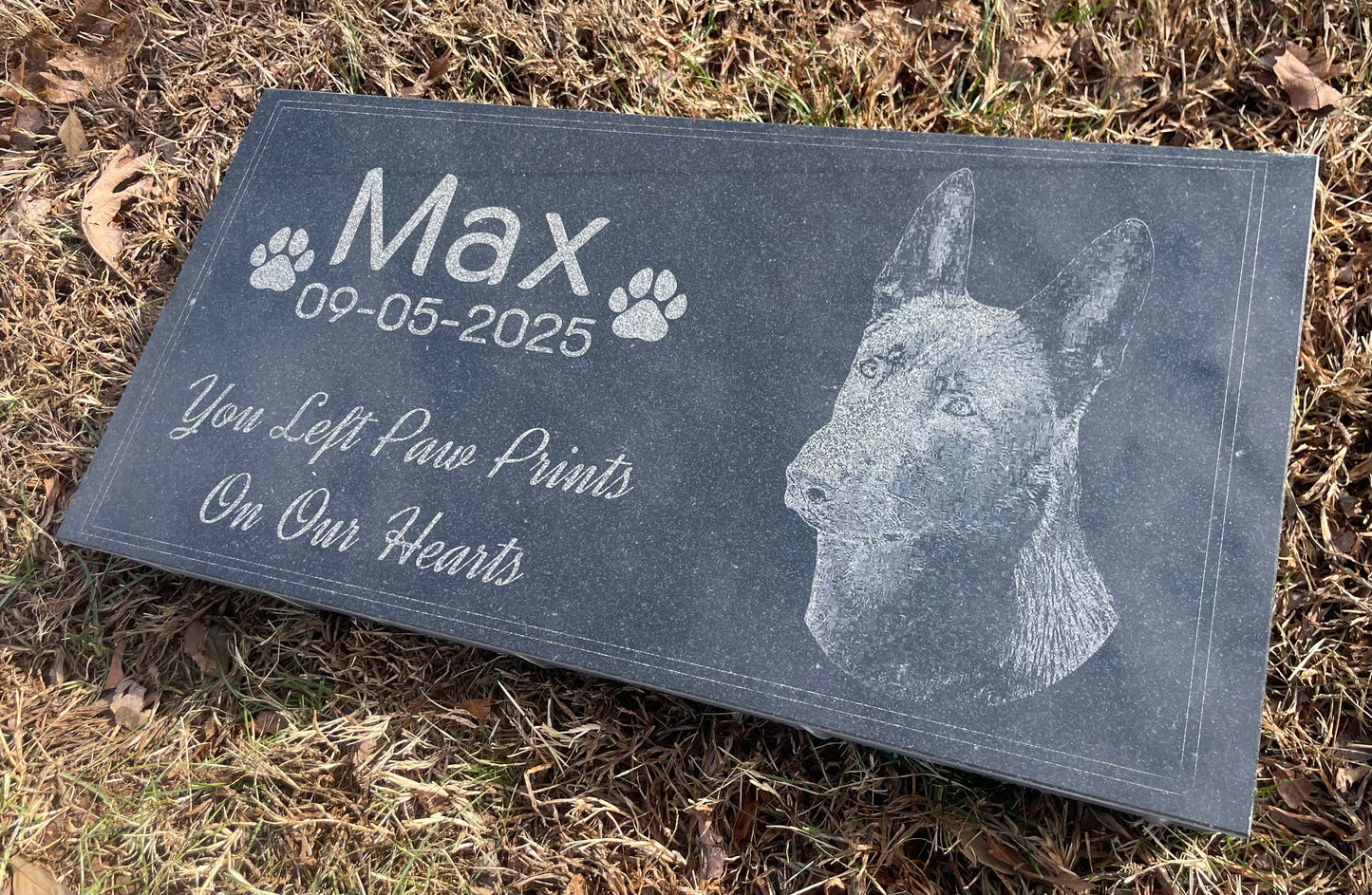 Custom Pet Memorial Granite Marker