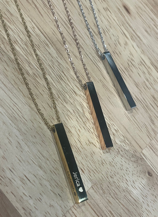 Vertical Bar Necklace-
