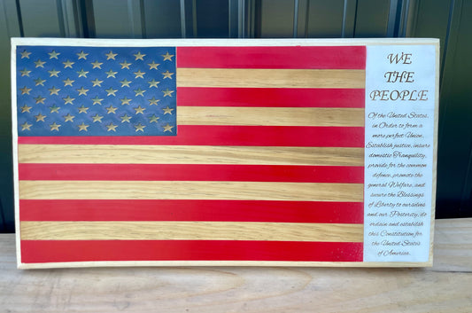 Custom Wooden American Flag Sign