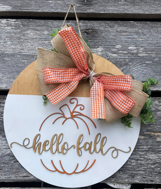 Hello Fall (Door Hanger)