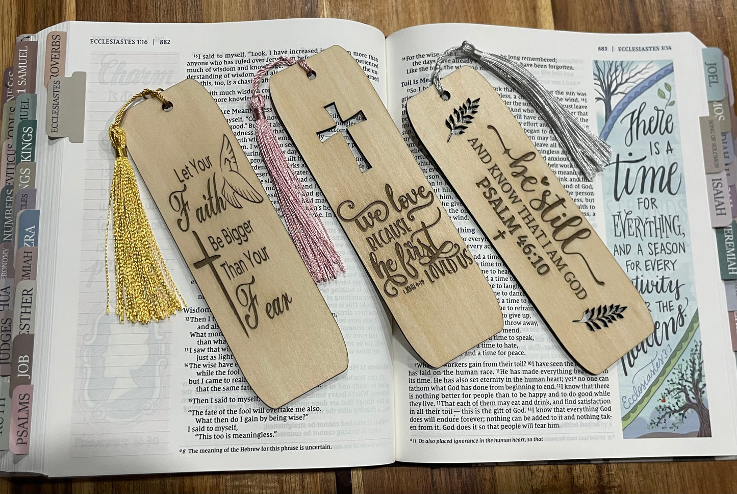 Wooden Engraved Bookmarks