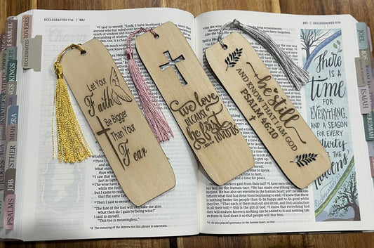 Wooden Engraved Bookmarks