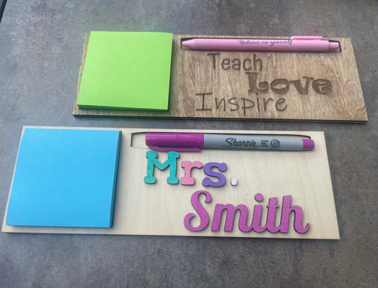 Custom Post It Note Holder