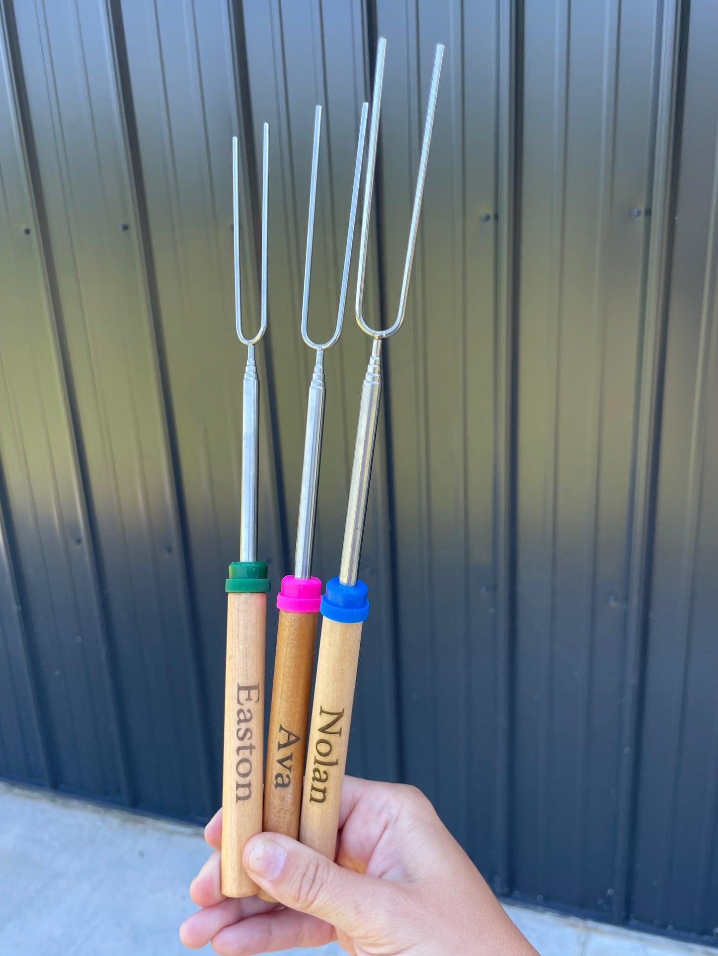 Personalized Engraved Campfire Roasting Stick – Extends to 32 Inches