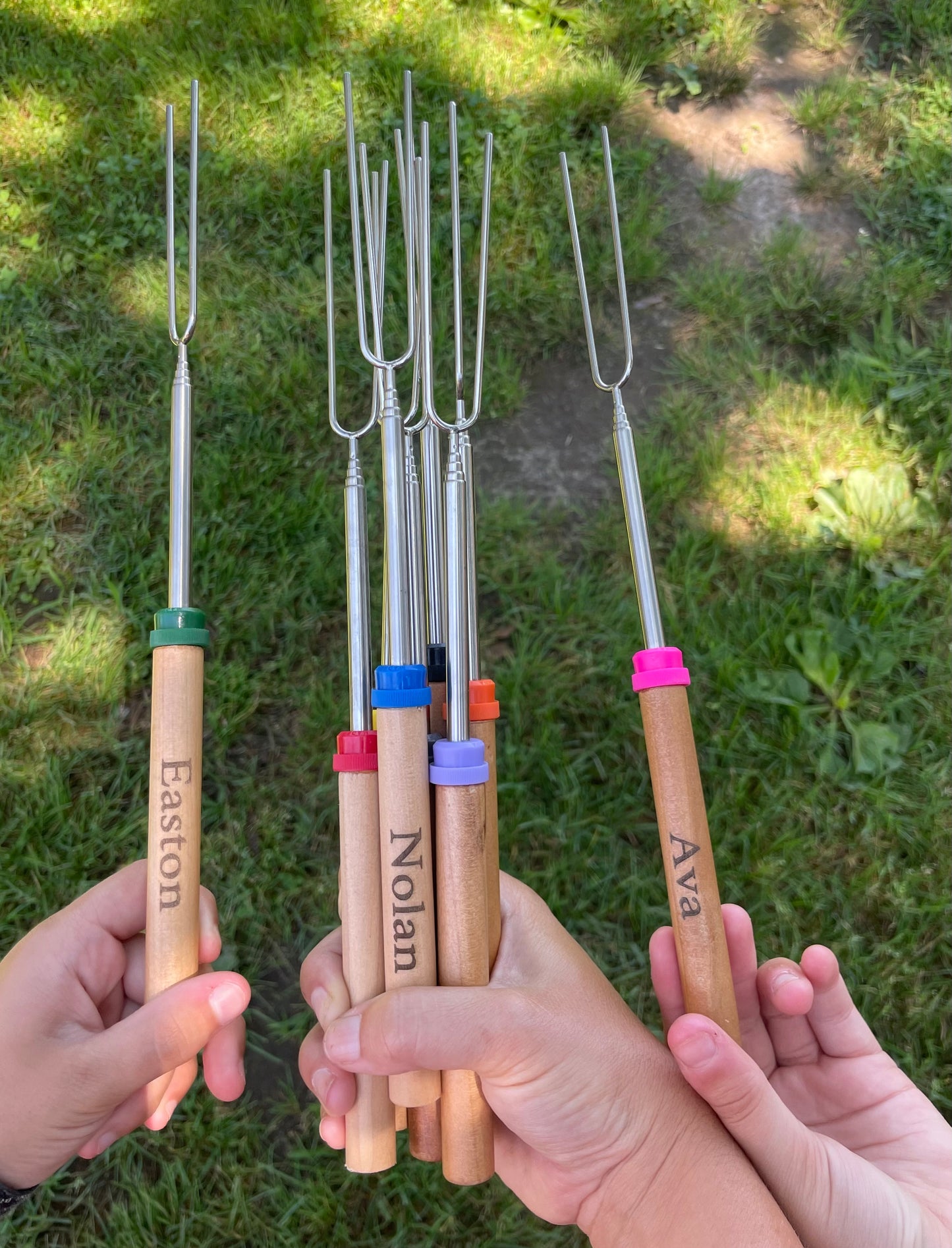 Personalized Engraved Campfire Roasting Stick – Extends to 32 Inches