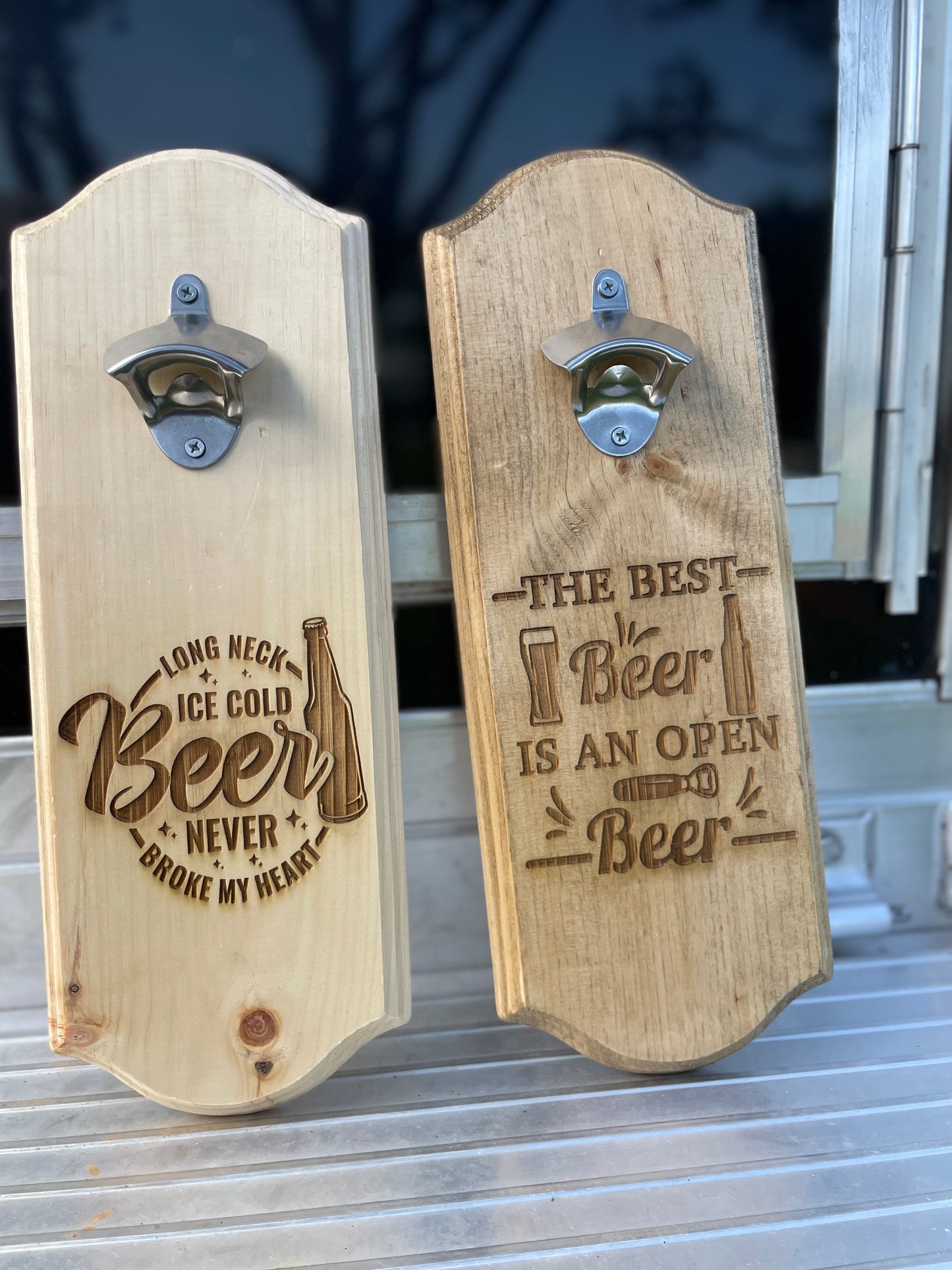 Wooden Engraved Bottle Openers