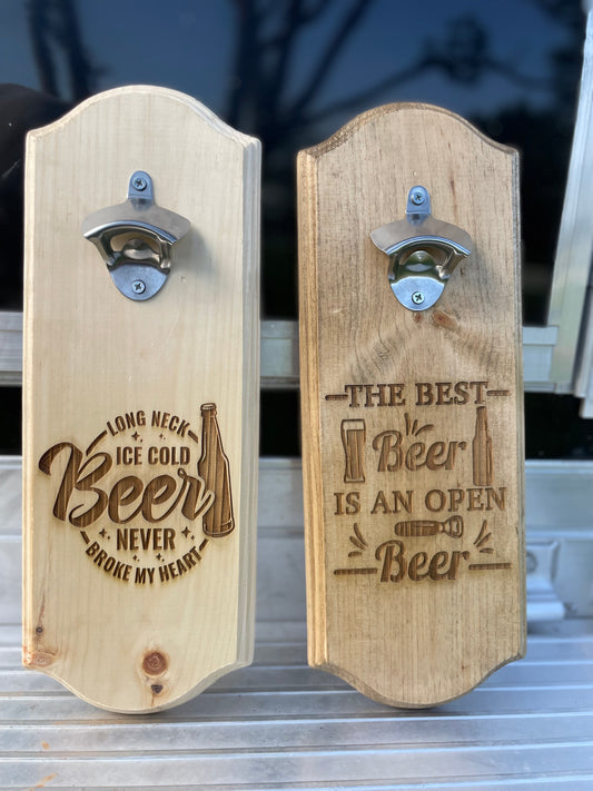 Wooden Engraved Bottle Openers