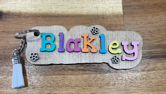 Wooden Bookbag Tags