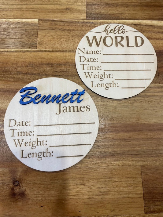 Hello World- Baby Announcements