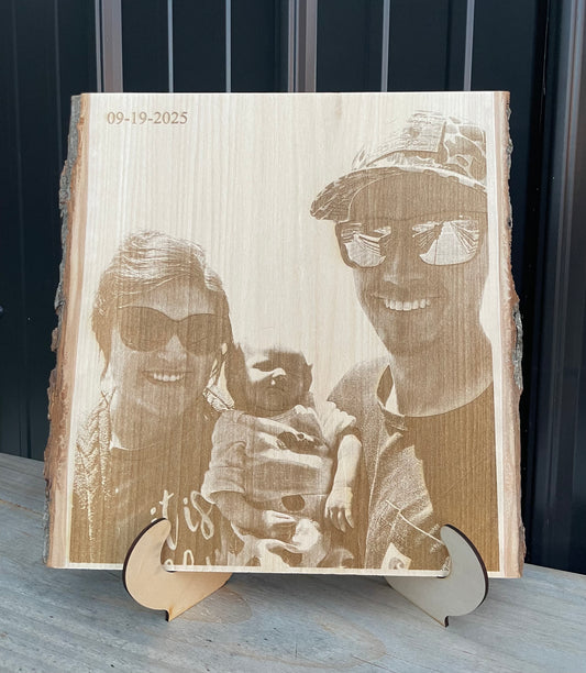 Live Edge Photo Board