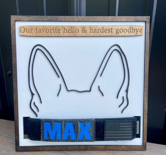 Memorial Dog Collar Frame