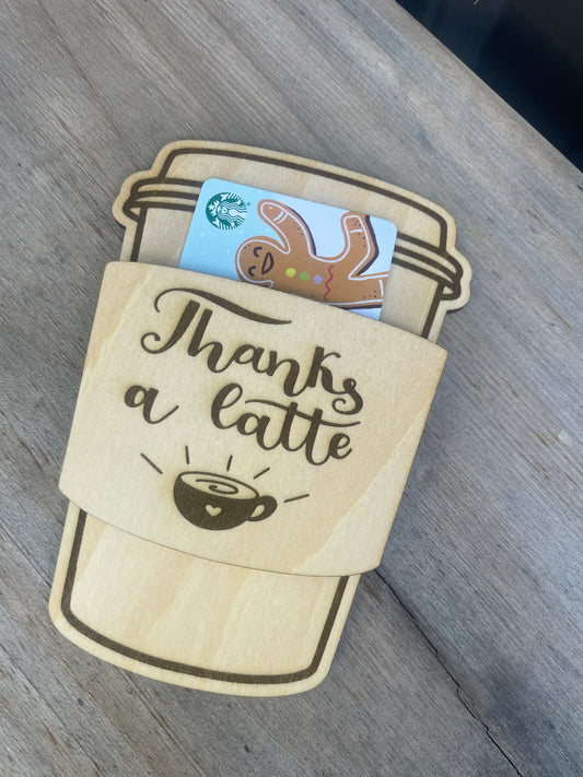Coffee Cup Gift Card Holders