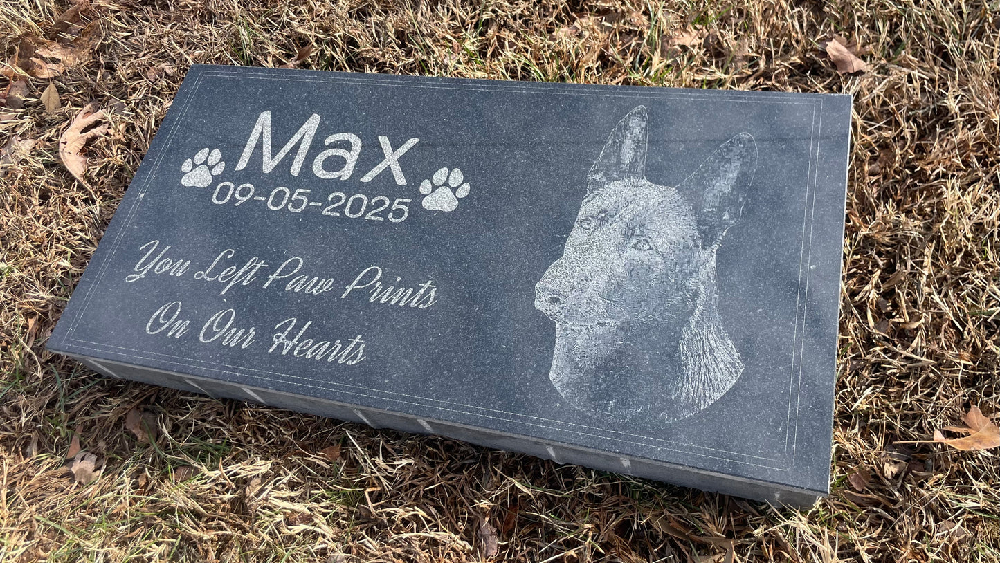 Custom Pet Memorial Granite Marker