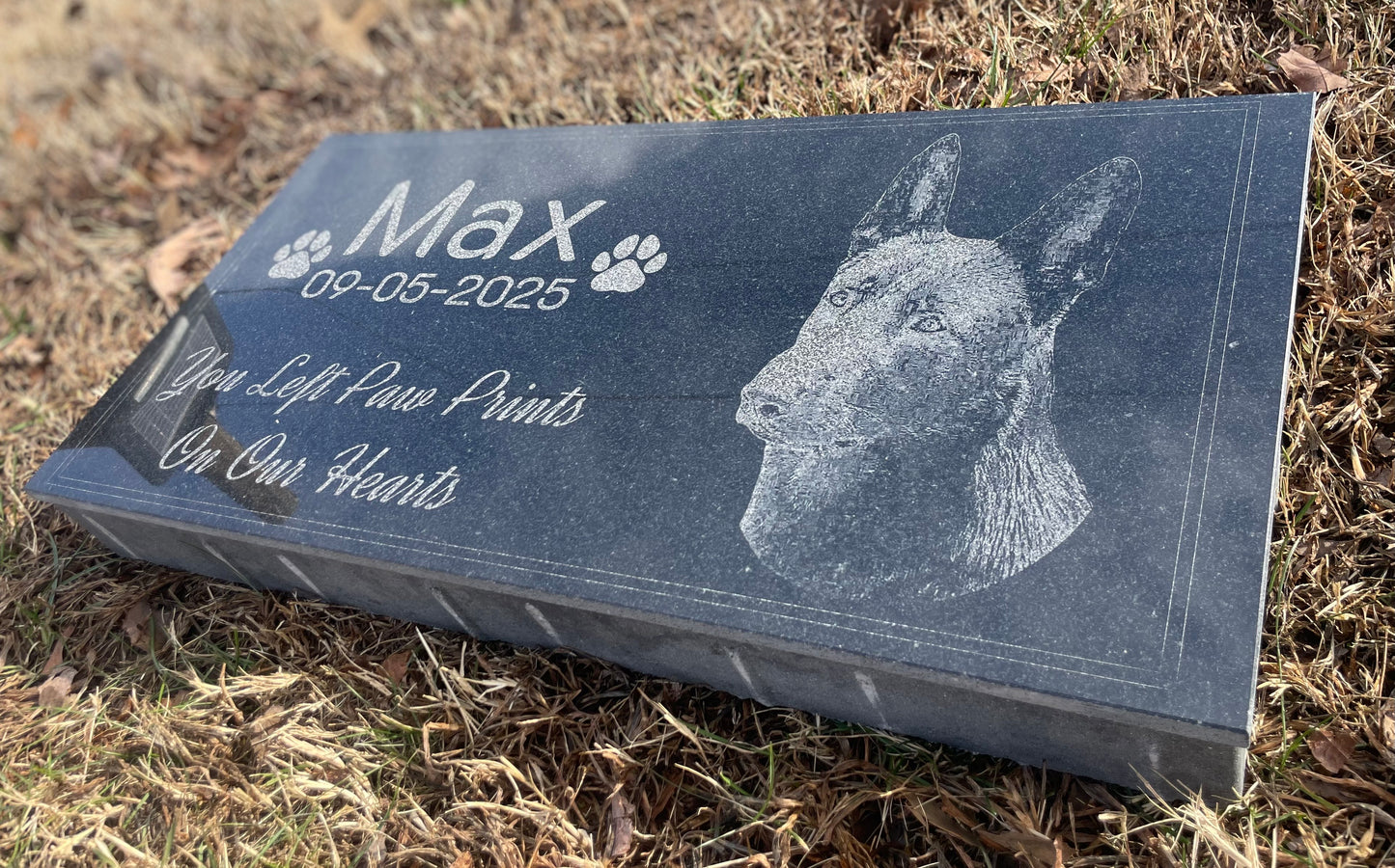 Custom Pet Memorial Granite Marker