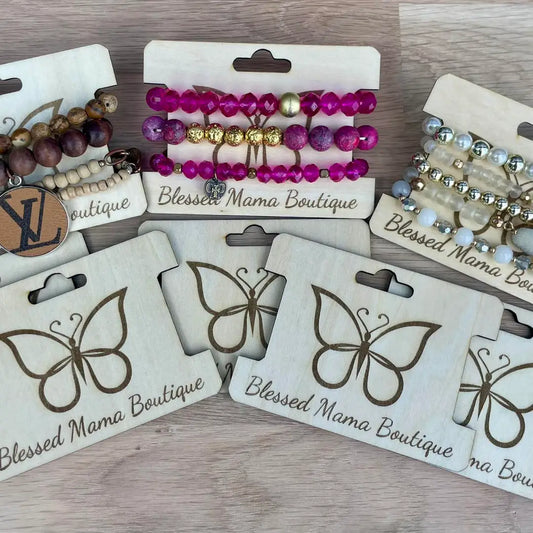 Wholesale Branded- Wooden Bracelet Stack Holder (set of 40)