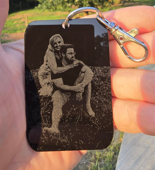 Laser Engraved Acrylic Keychains