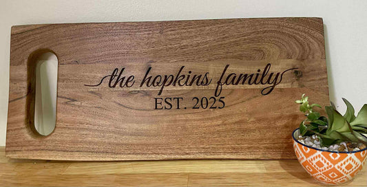 Rectangle Acacia Handle Board