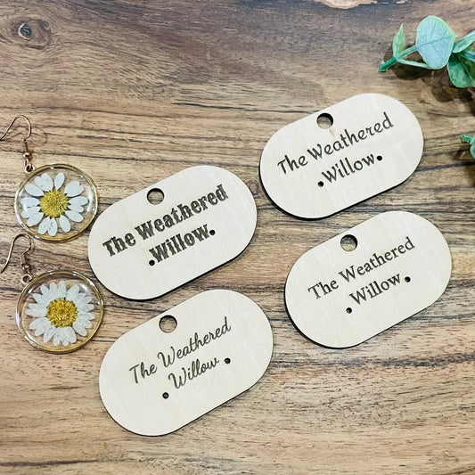 Custom Wooden Earring Cards (Set of 20)